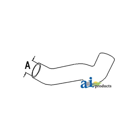 A & I Products Radiator Hose, Upper 11" x2" x2" A-168687A